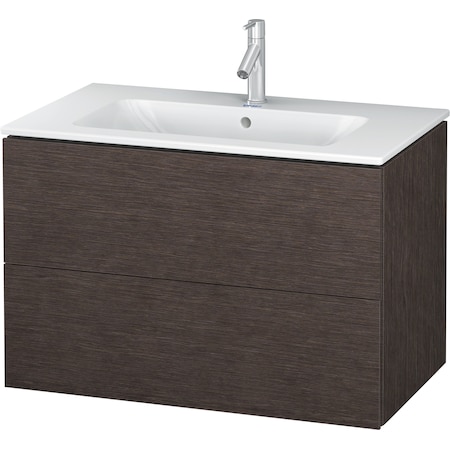 Duravit L-Cube Wall-Mounted Vanity Unit Lc624107272 Brushed Dark Oak LC624107272